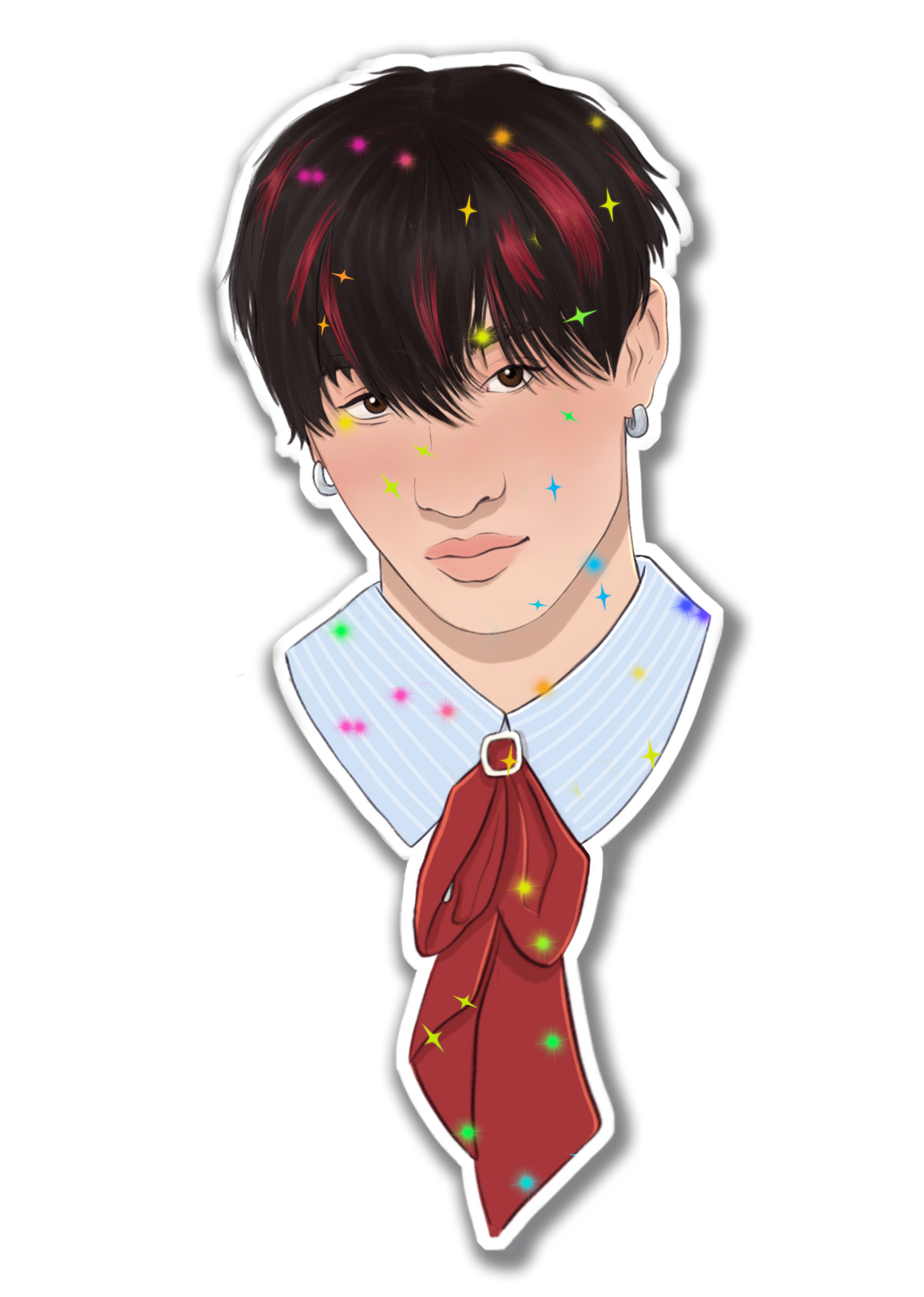 Bang Chan Christmas Holo Sticker
