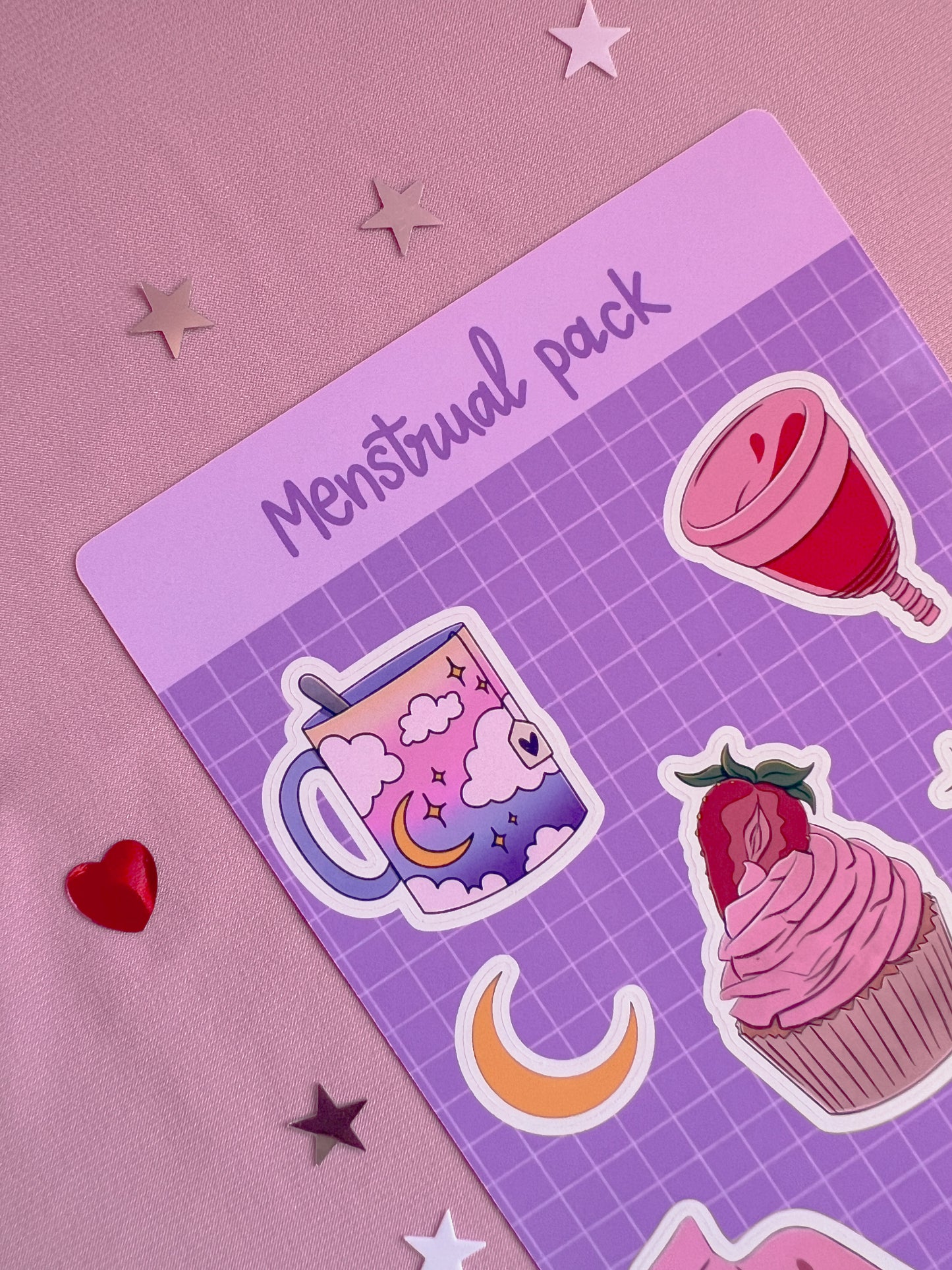 Menstrual Pack Sticker Sheet