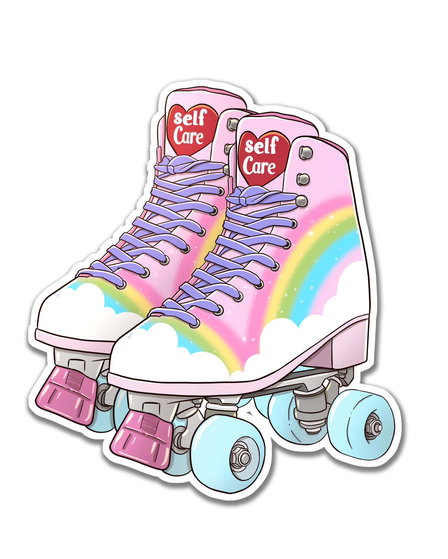 Roller skates sticker