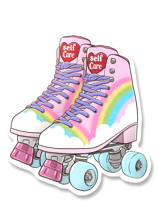 Roller skates sticker